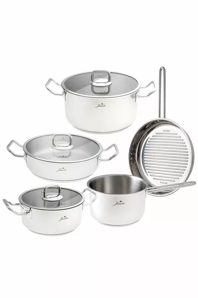 Proshine Steel 8-Piece Cookware Set