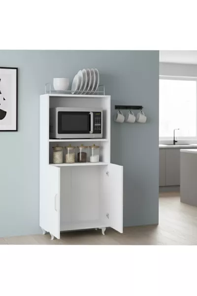 Мини фурна и шкаф за микровълнова с 2 врати