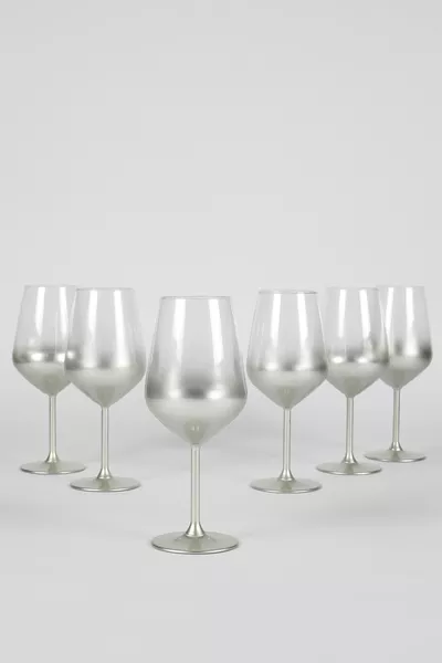 Glow 6'lı Su Kadehi Seti Silver  cc