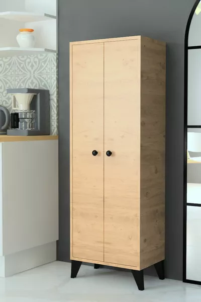 خزانة متعددة الاستخدامات فينيسيا بستة أرفف (صنوبر-صنوبر)