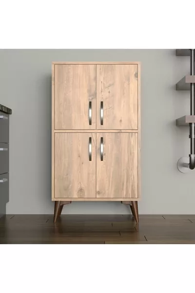 خزانة صنوبر متعددة الاستخدامات صغيرة الحجم - 