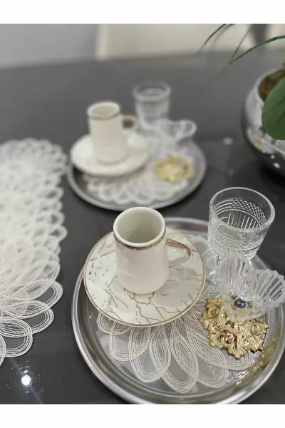 2 Stück Flora Untersetzer & Cocktailserviette