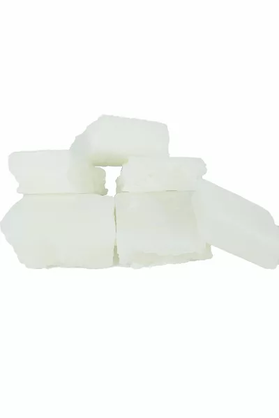 Cire de paraffine blanche 1,5 % grasse - Idéale pour la fabrication de bougies sous forme de blocs de 1 kg