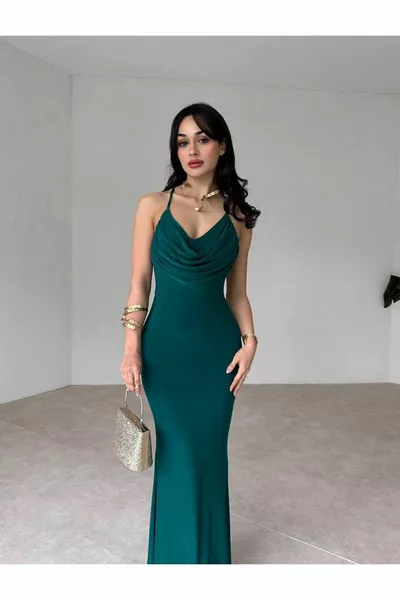 Moda Cross Strap Abito da sera alla moda