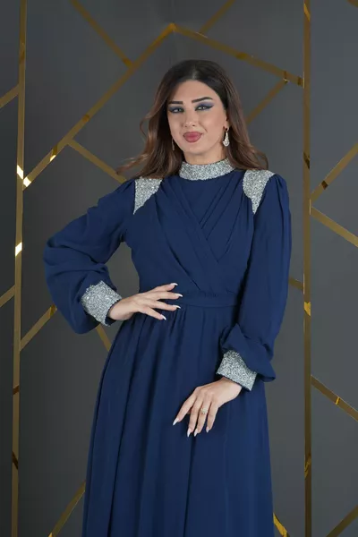 Hijab Chiffon Design Steen Accessoire Jurk Avondjurk