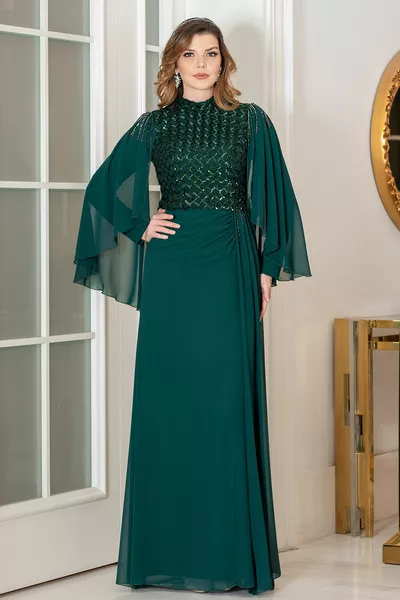 Талия Большие размеры Хиджаб Вечерние Платья