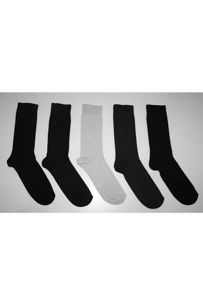 جوارب رجالية عادية مجموعة من 5 اقتصادية