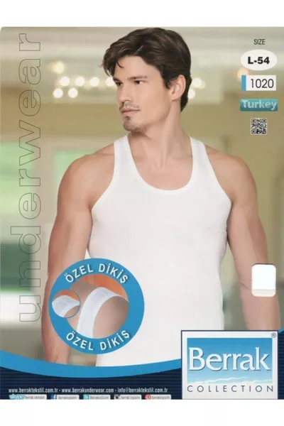 طقم 4 قطع من القمصان الداخلية الرجالية رقم  مع خياطة خاصة