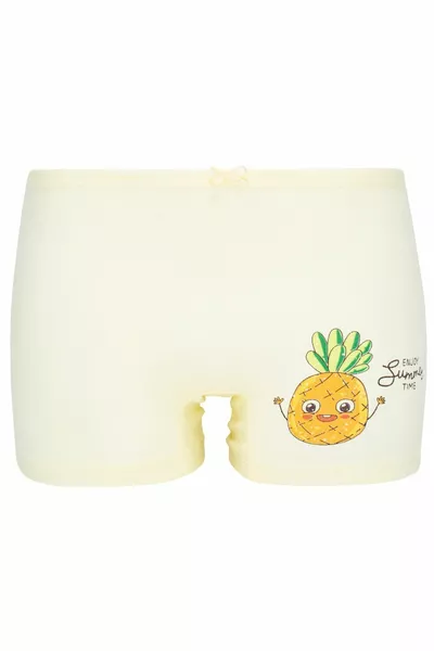 شورت بناتي ملون مطبوع، مجموعة من 5 قطع