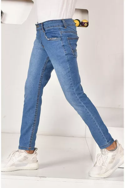 Boys' Stretch Denim Jeans Light Blue