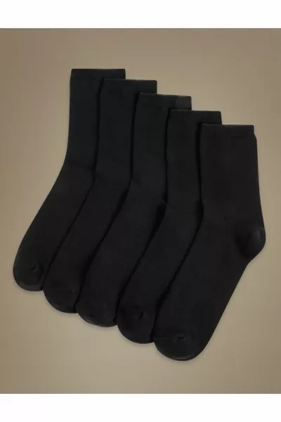 Set di 5 calzini in cotone