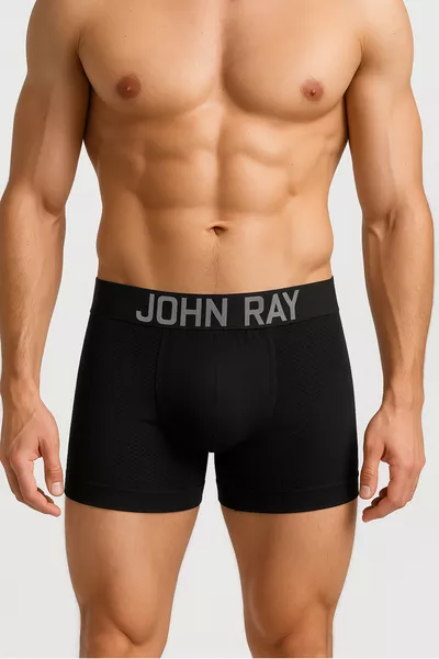 3 Черни Мъжки Безшевни Микрофибър Ликрови Еластични Премиум Боксери