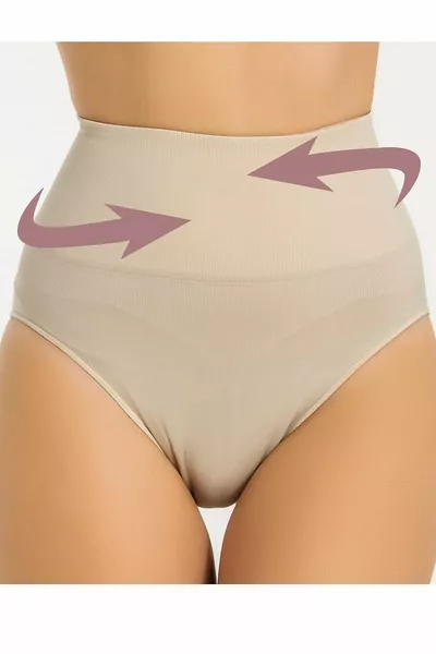 سروال داخلي نسائي عالي الخصر بخصر مشد  مديل