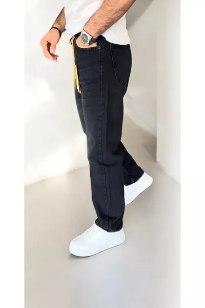 Men's Black Baggy Fit Pants