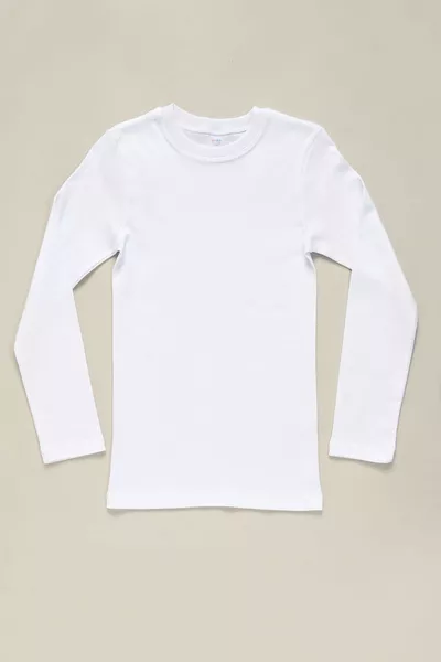  Ribbed Long Sleeve Unisex Children’s T-shirt