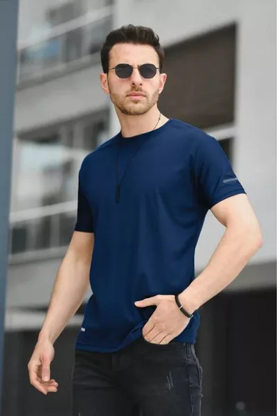 Cappi Микро Полиестер Мъжка Спортна Тениска с Тясна Фит Паспортиране