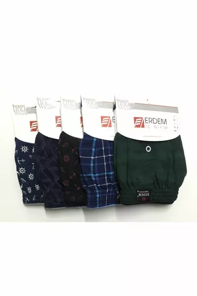 7 штук мужских хлопковых боксеров с рисунком, % хлопок