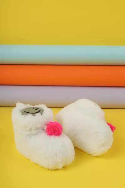 Unisex Baby Newborn Top Detailed Comfortable Dressed Booties Pantsy Shoes Suitable For Sensitive Skin