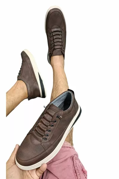 الرجال لينة المطبوعة كومفورت مرونة المستعبدين الأحذية البني