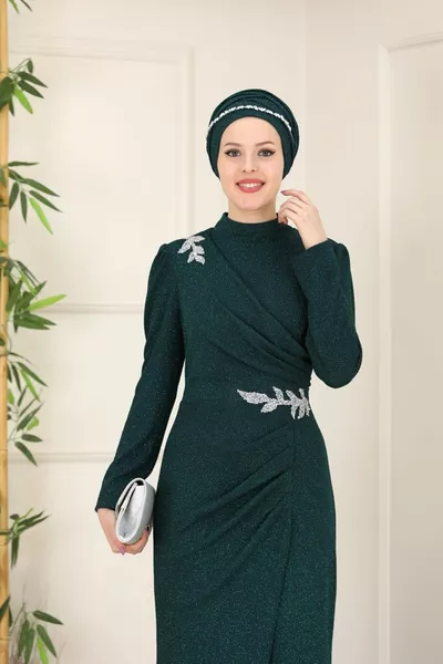 HepsiEvening اللباس حكاية خرافية الحجاب مساء اللباس 