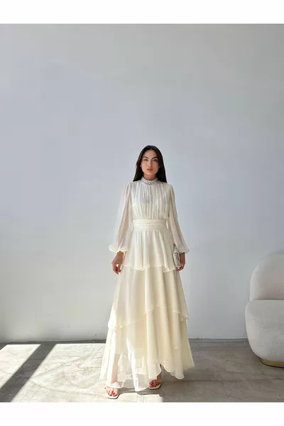 حجر كشكش التفاصيل فساتين السهرة