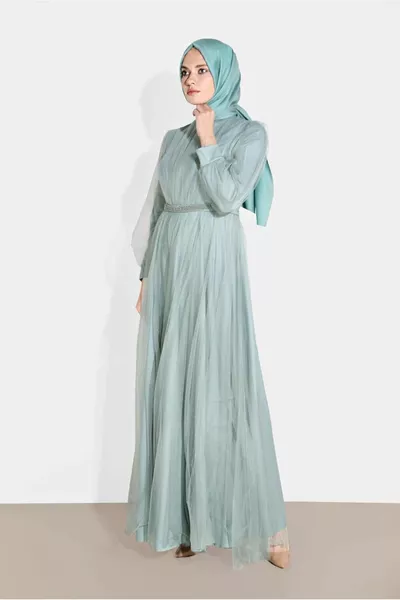 Женские Зеленые (МЯТА)  Вечерние платья