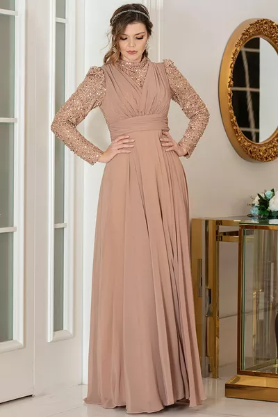 Ayra Evening Dress Gold 