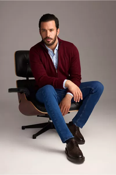 Cardigan in maglia con cerniera