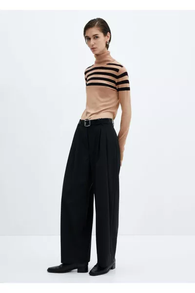 Pull à col roulé en fine maille