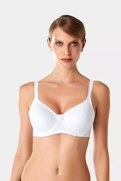2-Piece Economic Package White Skin  Underwire Minimizer Shaping Bra Set (with D/DD Cup Options)