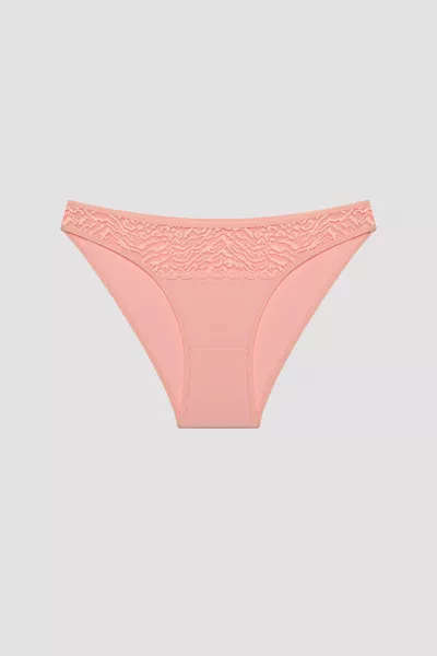 Coral Vibes Spitzen-Detail Bunte 3er-Pack Slip