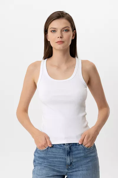  Kaşkorse Rippstrick-Top - Elegantes und komfortables körperbetontes Design