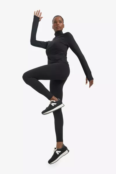 Leggings sportivi a vita alta Fit Slim Fit termici con interno morbido e peloso modellanti alla caviglia