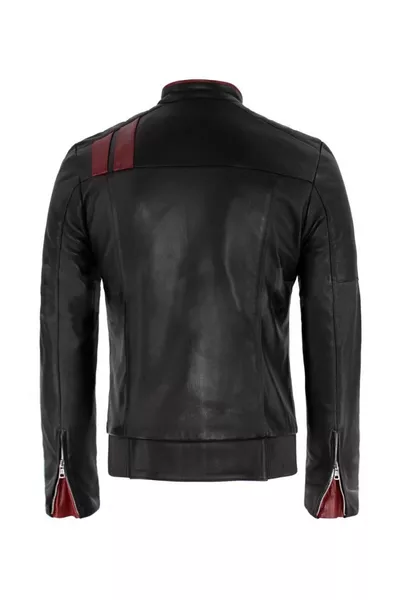 معطف رجالي من الجلد الطبيعي باليرمو 