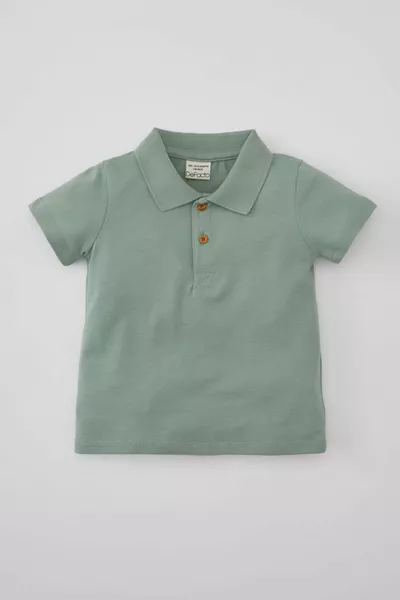 Baby Boy Short Sleeve Basic Polo T-Shirt SM