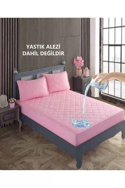 % памучен капитониран водоустойчив цветен протектор за легло, чаршаф