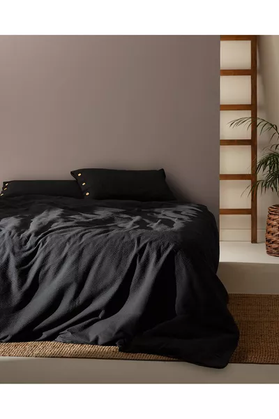 Linda Tweepersoons Wassen Wafel Beddengoed Set