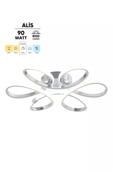 Alis Modern Chroom Plafondlamp Nette Witte Licht Woonkamer Keuken Slaapkamer LED Kroonluchter