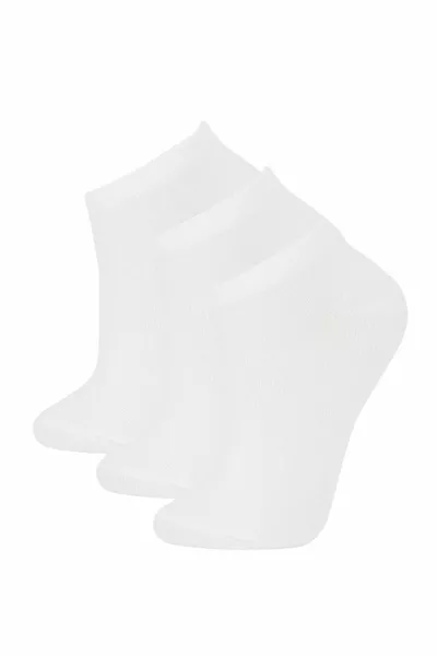 Chaussettes basses en coton pour femme, lot de 3 AZNS