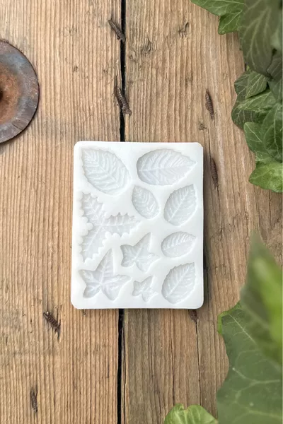 Moule à bougie à feuilles (SILICONE) (1 PIECE)