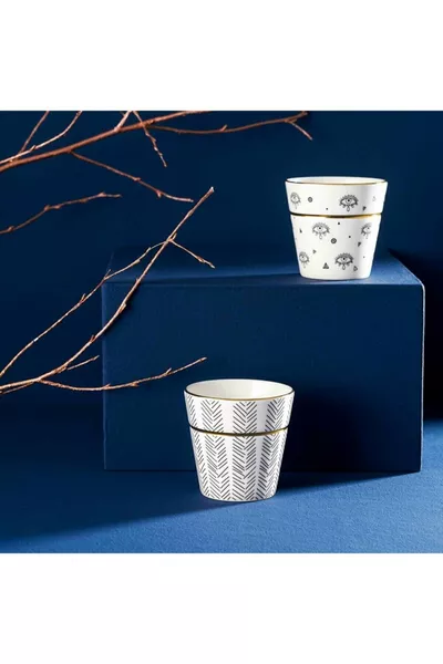 Ensemble de Tasses Ruby Veni cc Ensemble de Tasses en Porcelaine 2 pièces