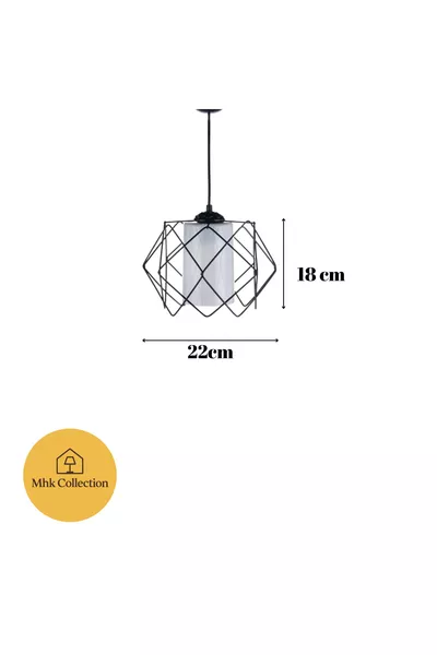 Современная дизайнерская люстра-лабиринт белого цвета с 3 светильниками