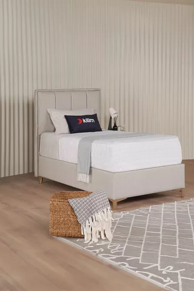 Gold Therapy Storage Base Beige (HEADBOARD AND MATTRESS NOT INCLUDED)