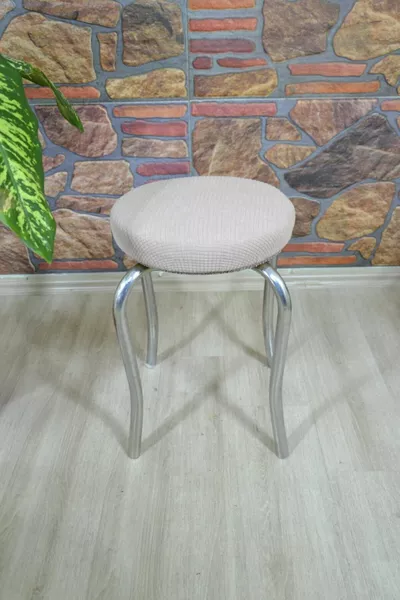 4 Stool Covers Thick Pique Fabric