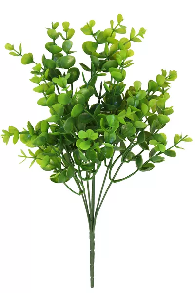 Изкуствено цвете 7 клона зеленина Букет от падуб  см Зелен декоративен изкуствен растение