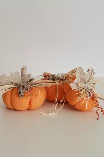 CITROUILLE décorative artisanale MID par lot de 3