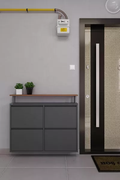 4-Tier Metal Shoe Rack with Shelves - Smoke