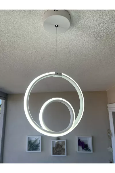 MINEL DEKOR HÄNGELEUCHTE RUNDES MODELL, MODERNE BELEUCHTUNG, DEKORATIVE ELEGANTE KRONLEUCHTE