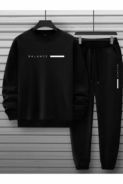 Men's Tracksuit Set with Balance Print