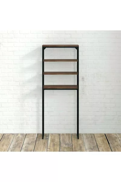 Houten plank achter wc Badkamertoiletorganizer Plank boven wc 3-laags badkamerorganizer